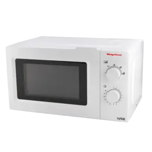Microondas Magefesa Wave blanco con mandos giratorios de potencia y temporizador