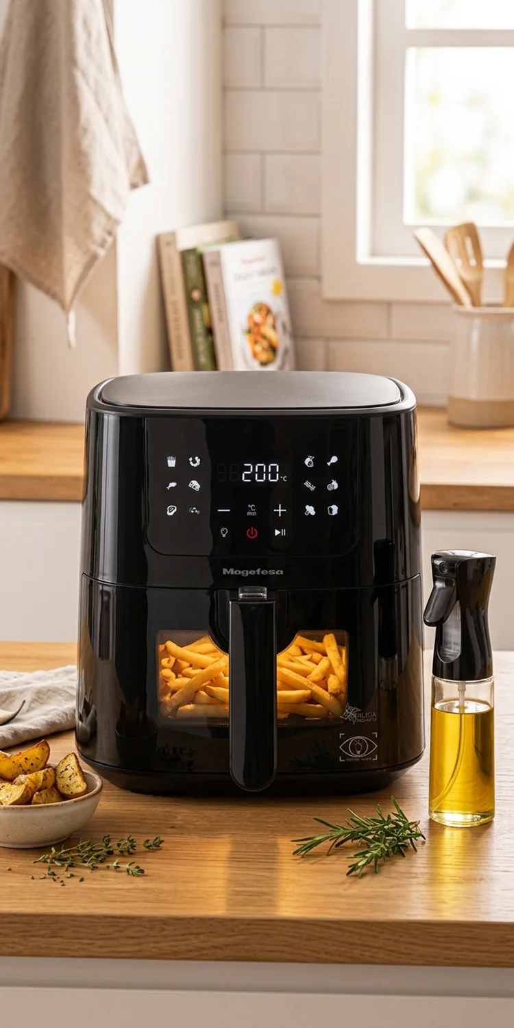 Pack Air Fryer Magefesa Freidora de Aire Alisia y Aceitera Mist