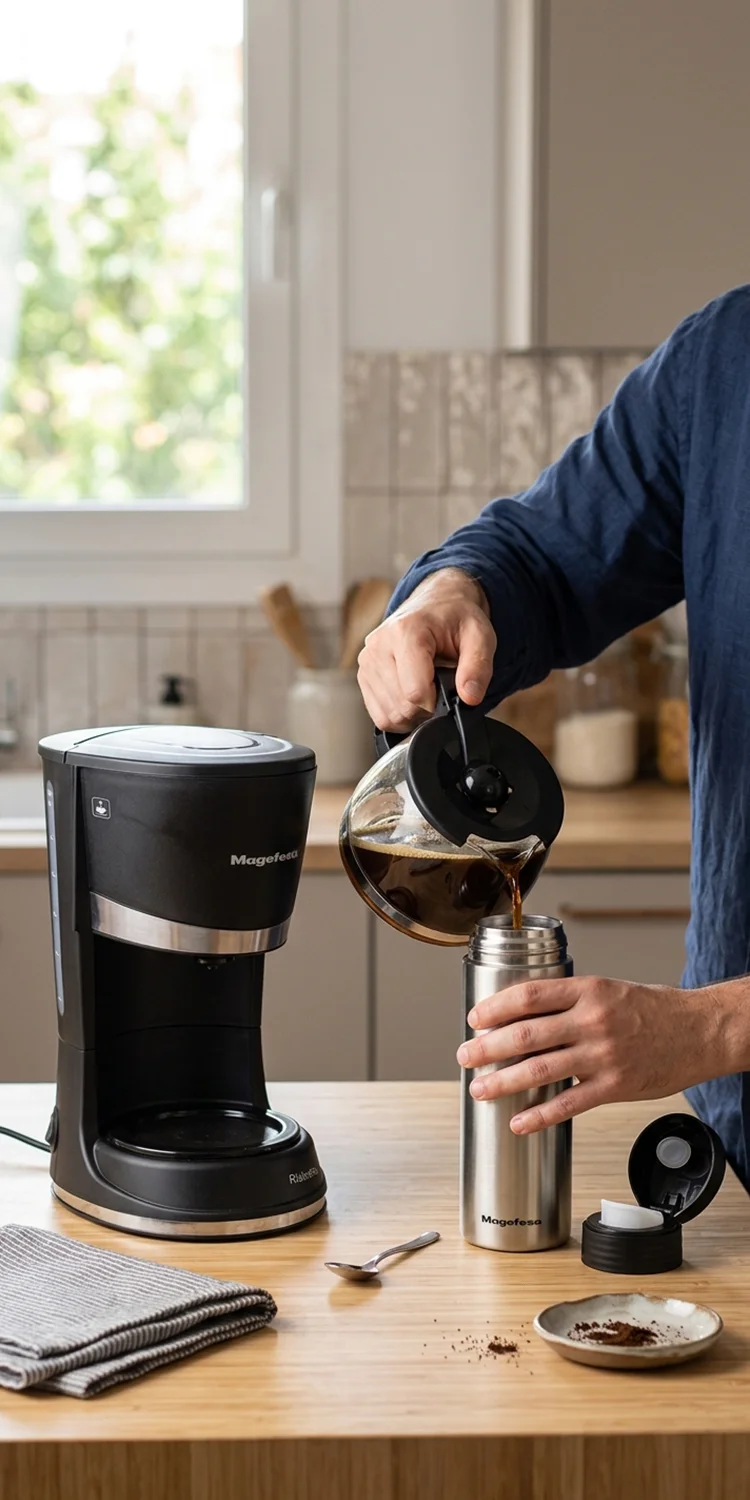 Pack Esencial Café Magefesa Cafetera Ristretto 600 Termo Versatile