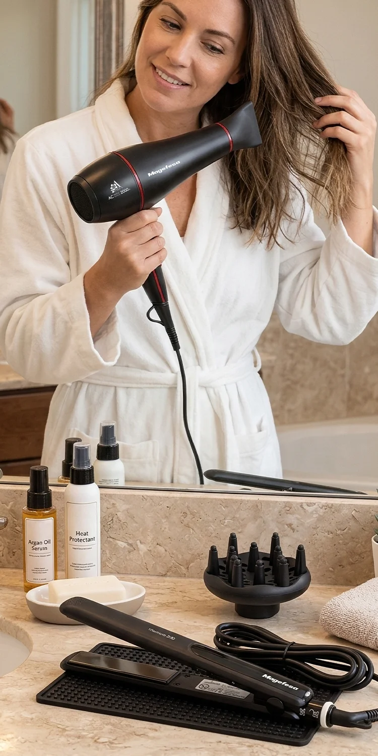 Pack Perfect Hair AZALEA Secador y Plancha de Pelo