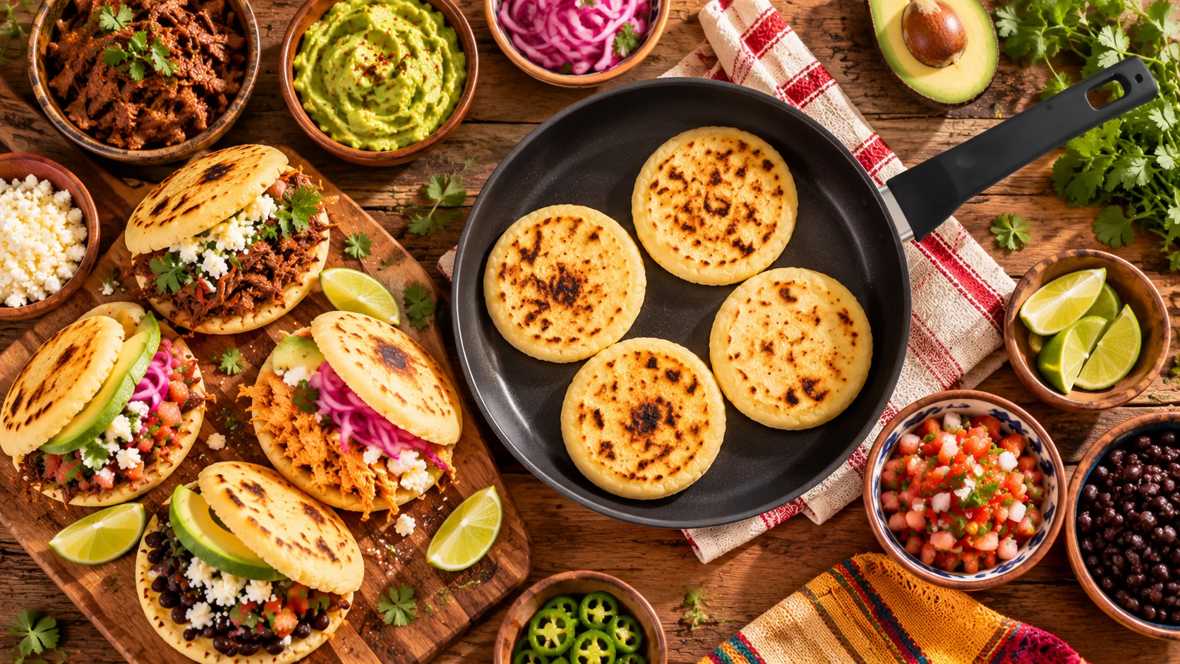 Arepas: Colombia y Venezuela