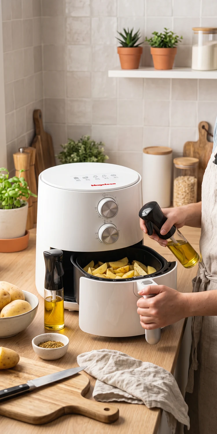 Oferta Pack Air Fryer Magefesa Freidora de Aire Calea y Aceitera Mist