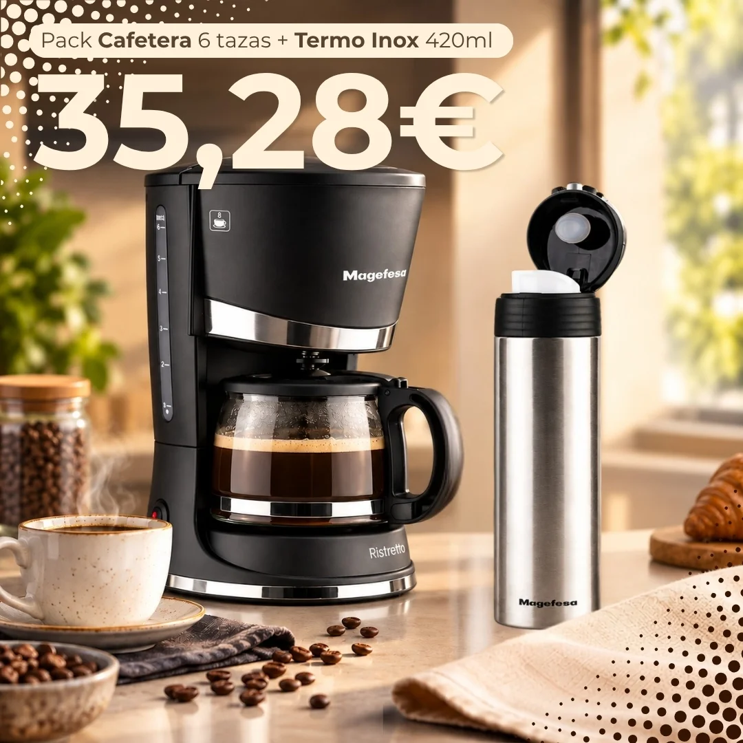 ANUNCIO MAGEFESA PACK ESENCIAL CAFÉ RISTRETTO 600 TERMO VERSATILE